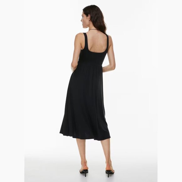 Aritzia Wilfred Black Market Slit Midi Dress Size Small 47786 - Picture 5 of 16